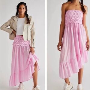 Free People x Jen’s Pirate Booty Belmont Convertible Skirt Pink Size XS